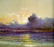 Charles Blechen Sunset at Sea oil painting reproduction